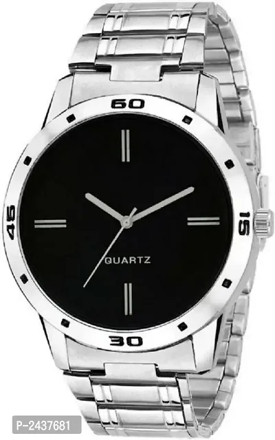 Classic Analog Metal Watch For Men-thumb0