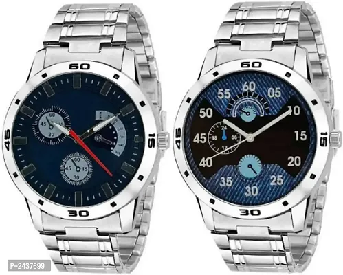 Combo Of  Classic Analog Metal Watches For Men