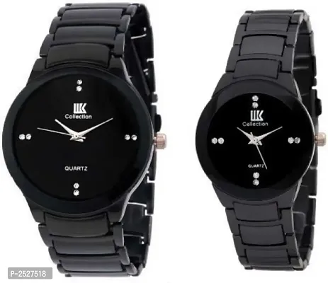 Black Analog Watches For Men-thumb0