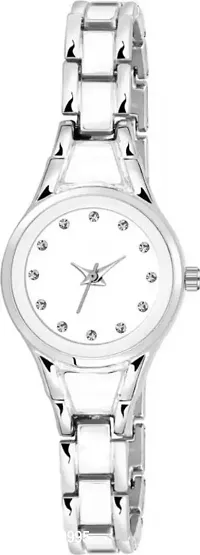 New Fashion Stylish Designer Silver and Black Color Analog Watchnbsp;