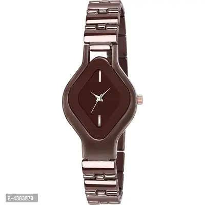 Brown Oval Women Watch