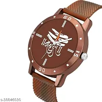 Brown Gutheli With Temperature Dial Combo For Boys And Girls And Couple Watch - For Men  Women-thumb1