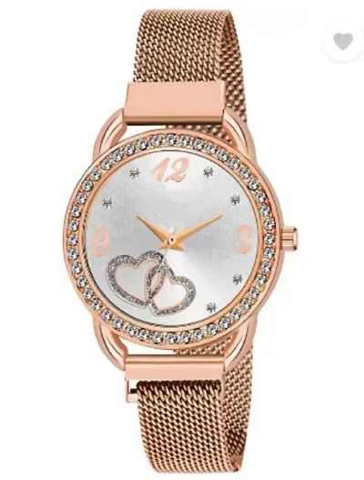 Stylish Metal Bracelet Quartz Watch For Women