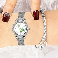 Silver Metal Watch for Womens-thumb1