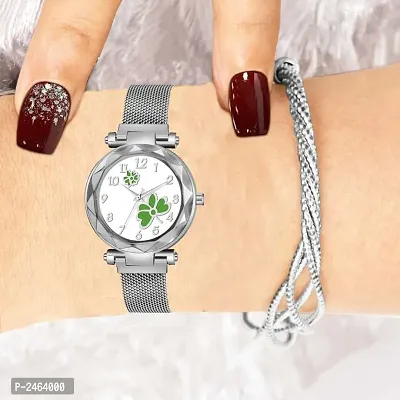 Silver Metal Watch for Womens-thumb2