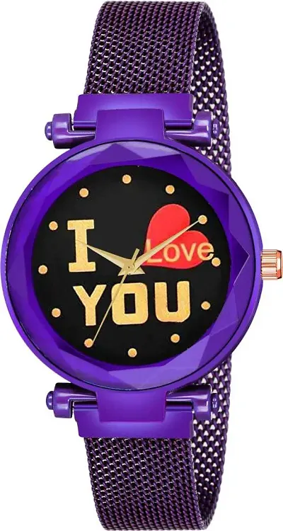 New Fashion I love You color Dial With Maganet Strap For Women