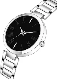 Black Metal Watch For Women-thumb2