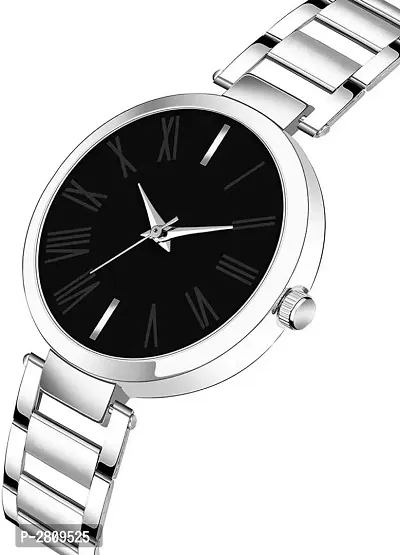 Black Metal Watch For Women-thumb3