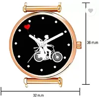 Flower design on dial and strap unique watch for women Analog Watch-thumb1