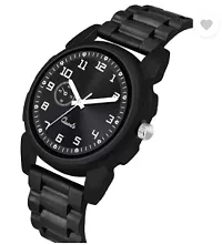 Men Black River Print Watch-thumb1