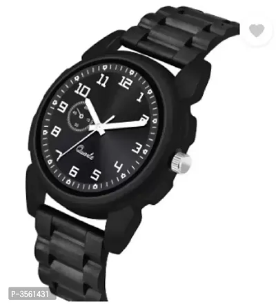 Men Black River Print Watch-thumb2