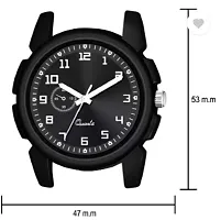 Men Black River Print Watch-thumb3