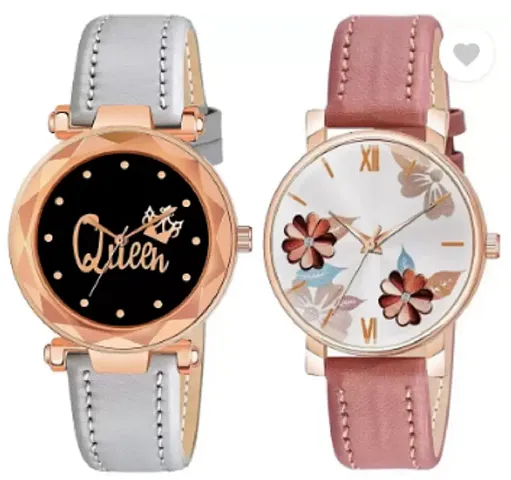 Classy Analog Watches for Women, Pack of 2