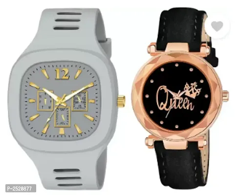 Party Wear And Formal Combo Watches - For Couple-thumb0