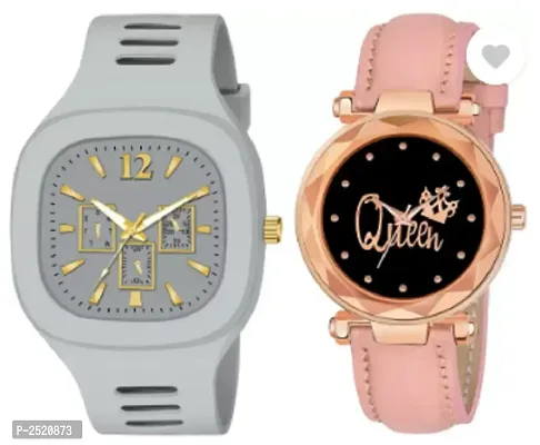 Party Wear And Formal Combo Watches - For Couple-thumb0