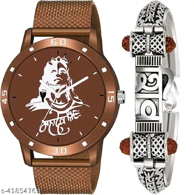 New Pack Of 2 Synthetic Strap Watches For Men