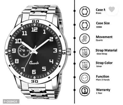 Metal Analog Watch for Men