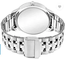 White Day and Date Functioning Metal Watch - For Men-thumb1