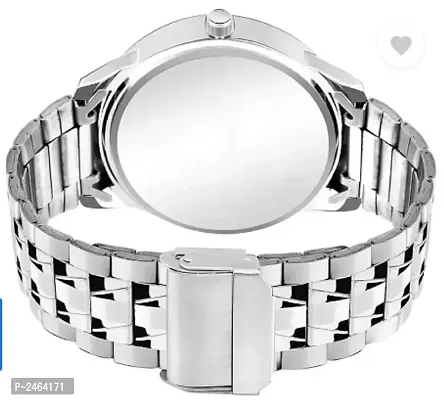 White Day and Date Functioning Metal Watch - For Men-thumb2