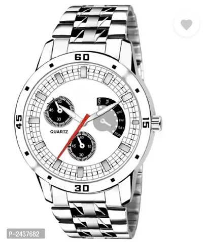 Classic Analog Metal Watch For Men-thumb0