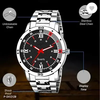 Silver Metal Analog Watch  - For Men