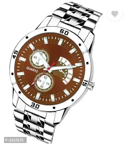 Classic Analog Metal Watch For Men-thumb3