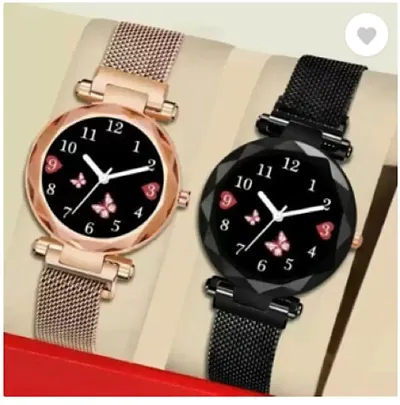 Pack Of 2 Analog Metal Watches