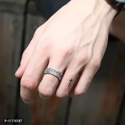 Alluring Silver Stainless Steel   Rings For Men-thumb2