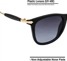 Fabulous Black Plastic Wayfarer Sunglasses For Men-thumb1