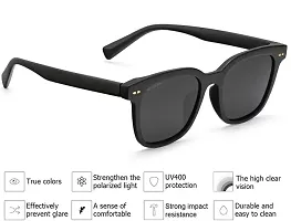 Fabulous Black Plastic Wayfarer Sunglasses For Men-thumb2