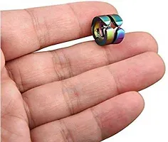 Alluring Non-Piercing Magnetic Multicoloured Stainless Steel  Studs For Men Pack Of 2-thumb1