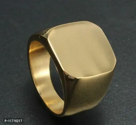 Alluring Golden Stainless Steel   Rings For Men-thumb0