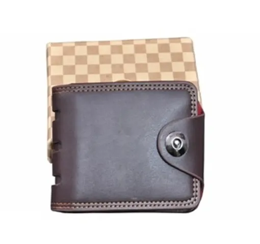Trendy Leatherette Two Fold Wallets For Men