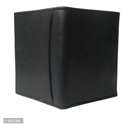 Designer Black Leatherette Textured Card Holder For Men And Boys-thumb3