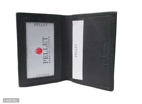 Designer Black Leatherette Textured Card Holder For Men And Boys-thumb2
