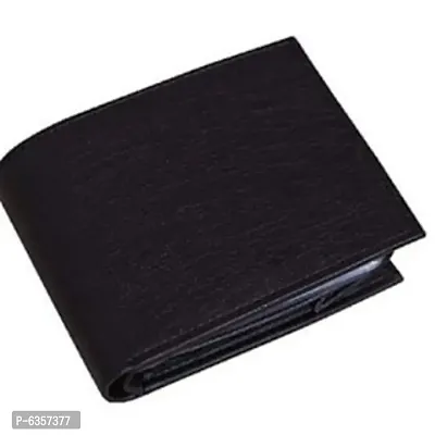 Designer Black Leatherette Textured Wallets For Men And Boys-thumb3