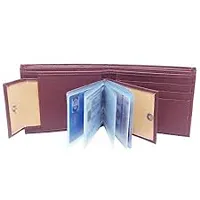 Designer Brown Leatherette Textured Wallets For Men And Boys-thumb2