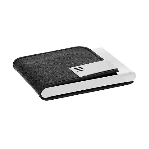 Stylish Faux Leather Textured Card Holder