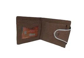 Designer Blue Leatherette Textured Wallets For Men And Boys-thumb1