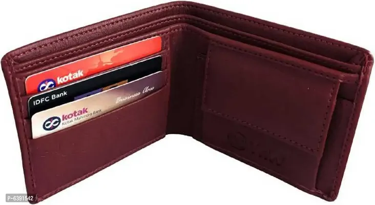 Stylish Tan Leatherette Wallet For Men-thumb3