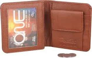 Stylish Cream Artificial Leather Wallet For Men-thumb1