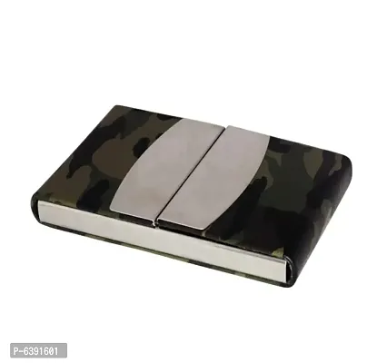 Stylish Green Stainless Steel Card Holders For Men