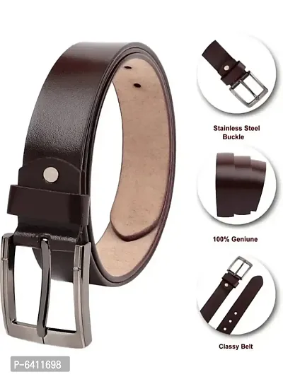 Stylish Faux Leather Textured Belts For Men And Boys-thumb3