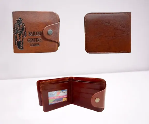 Designer PU Textured Branded Wallet With Card Holder For Men