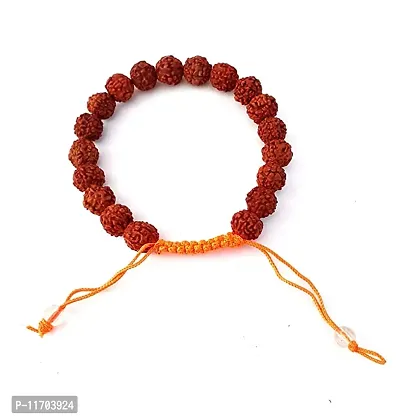 Rudraksha Wrist Mala/Bracelet With Paanch Mukhi 5 Faces For Men/Women