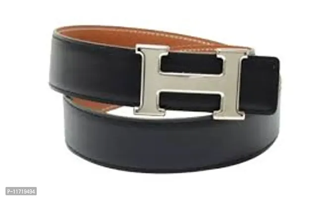 Stylish Fancy Faux Leather Solid Belts For Men-thumb0