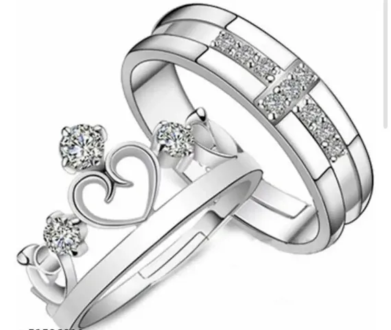 Trendy Designer Alloy Couple Ring Combos