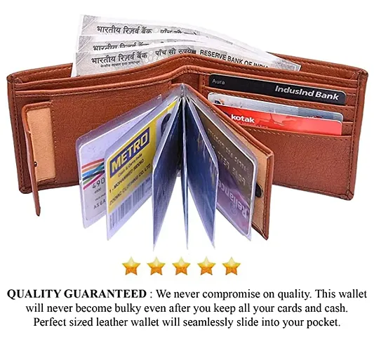 Artificial Leather Wallet For Men Gents Purse With Removable ATM Card Holder