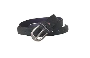 Attractive Faux Leather Black Belt For Women And Girls-thumb1