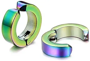 Alluring Non-Piercing Magnetic Multicoloured Stainless Steel  Studs For Men-thumb1